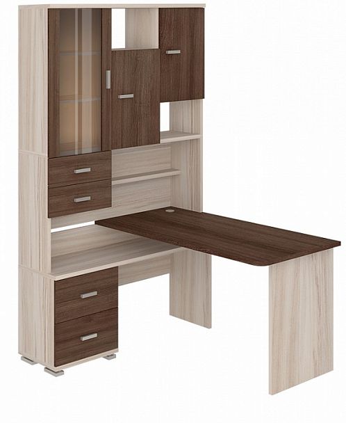 Стол компьютерный Домино СР-620/140 Карамель/Шамони левый - Вид 2