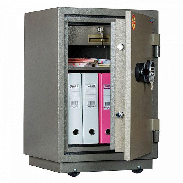 Сейф огнестойкий VALBERG "FRS-73T EL", 732х485х431 мм, 86 кг, электронный замок + ключ, трейзер, крепление к полу - Вид 1