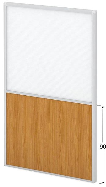 Модуль комбинированный "Мобильные офисные перегородки «Логика»"  ПК-ЛГ-МДК200х120/90П/Д-В1-532 ольха - Вид 1