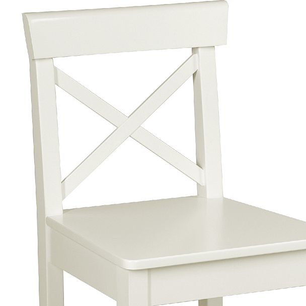 Стул полубарный деревянный с жестким сиденьем Бергольф Слоновая кость - Вид 7