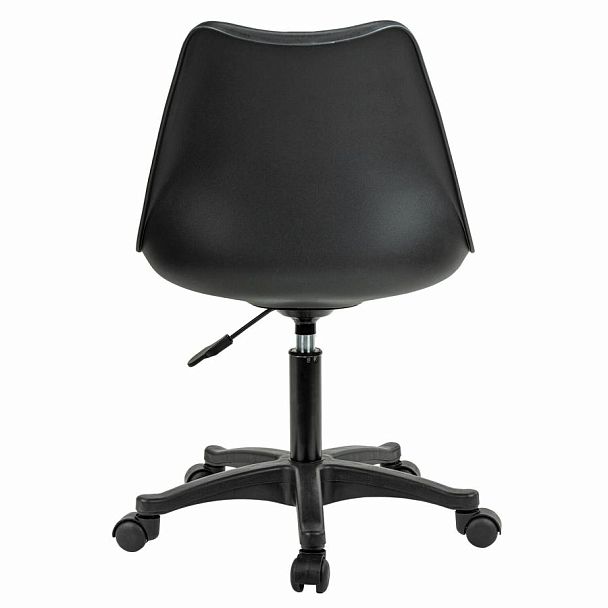 Кресло стул BRABIX "Eames MG-310 PL", пластик черный, экокожа черная, 532927 - Вид 5