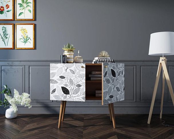 Комод на высоких ножках Berber малый принт 9 арт BB13/Print_09 - Вид 2