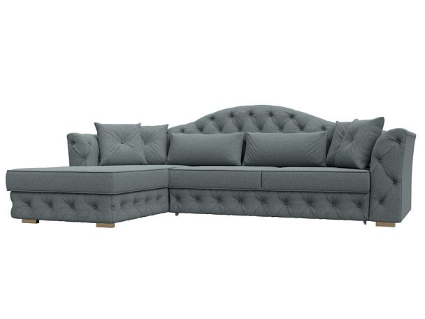 Диван угловой Артис левый угол Рогожка серый - Вид 1