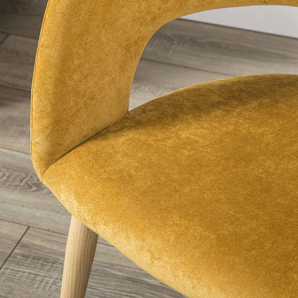 Кресло Hugs желтый/нат.дуб - Вид 13