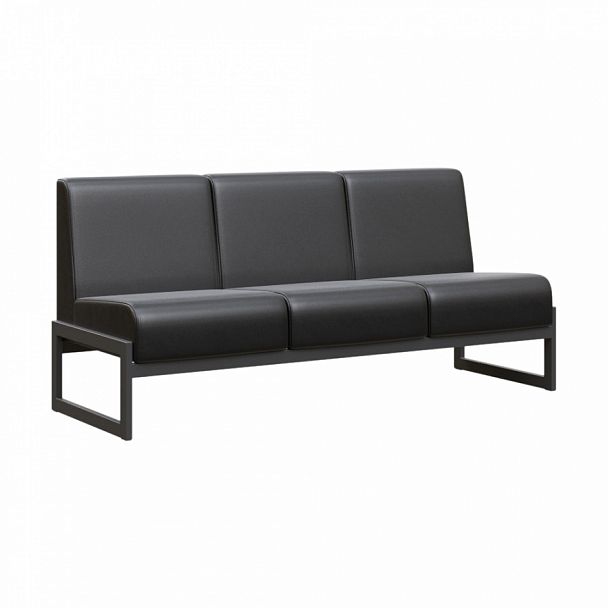 Диван трехместный "MODULE" MD.D3 Черный+черный - Вид 1