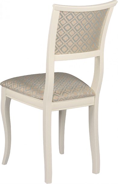 Комплект деревянных стульев с мягким сиденьем Камир Слоновая кость/Бирюзовый жаккард, 3 шт. - Вид 5