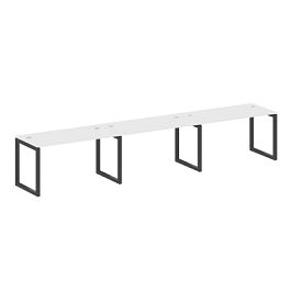 Metal System Quattro Р. ст. на 3 раб. места на О-образном м/к 50БО.СМ-3.3 Белый/Антрацит металл 4200*720*750 - Фото предпросмотра