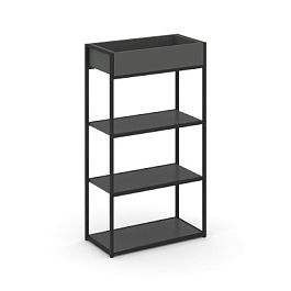 Rift Стеллаж металлический высокий приставной RF.STM-001 Антрацит/Металл Черный 596*350*1250 - Фото предпросмотра