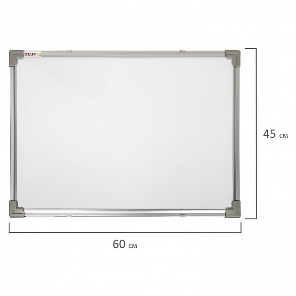 Доска магнитно-маркерная 45х60 см, металлическая рамка, STAFF ECO, 238136 - Вид 8