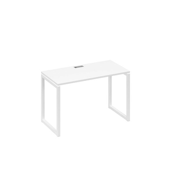 Стол письменный на металлокаркасе QUATTRO A4 А4 Б4 003 БП белый премиум / металлокаркас белый - Вид 1