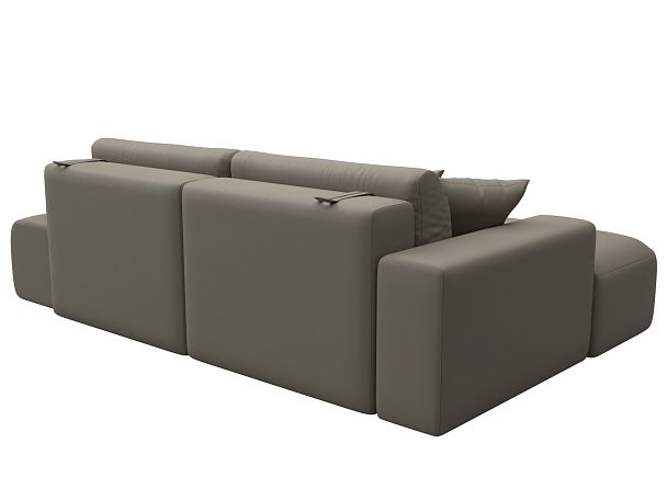 Диван угловой Лига-036 НПБ Модерн левый угол Экокожа бежевый - Вид 6