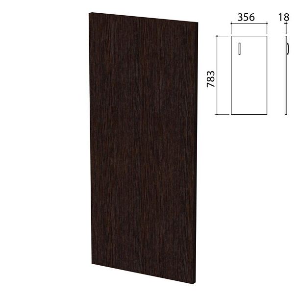 Дверь ЛДСП низкая "Приоритет" (356х18х783 мм), БЕЗ ФУРНИТУР, венге, К-936, К-936 венге - Вид 2