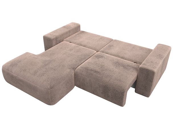 Диван угловой Лига-036 НПБ Классик левый угол Велюр бежевый - Вид 9