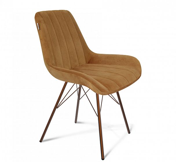 Стул Sheffilton SHT-ST37/S37 горчичный/медный металлик - Вид 2