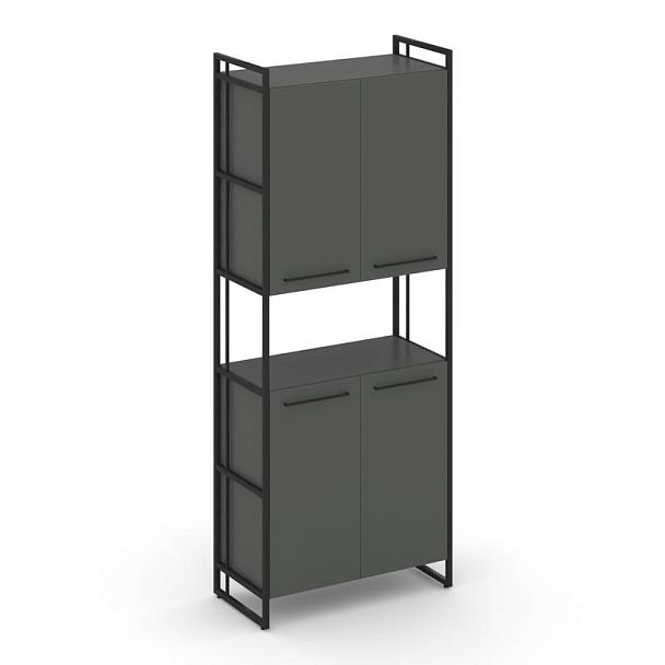 Rift Шкаф 5 ниш широкий RF.SS-52 Антрацит/Металл Черный 420*396*2010 - Вид 1