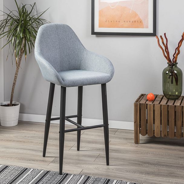 Стул барный Kent Грей/Черный - Вид 6