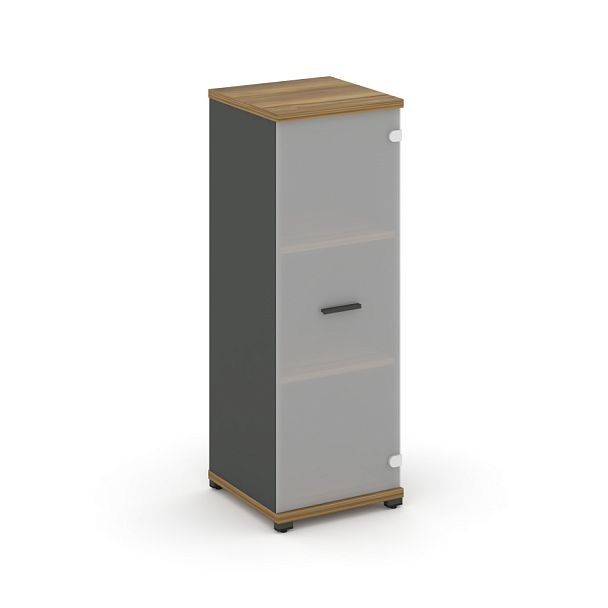 Concept Шкаф 1 узкая секция, 3 ниши CN.STU.E-316 SM A Сандал Янтарный/Антрацит/Металл Антрацит/Сатин 420*420*1186 - Вид 1