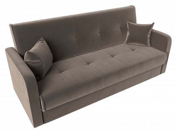 Диван книжка Надежда (полностью велюр коричневый) - Вид 5