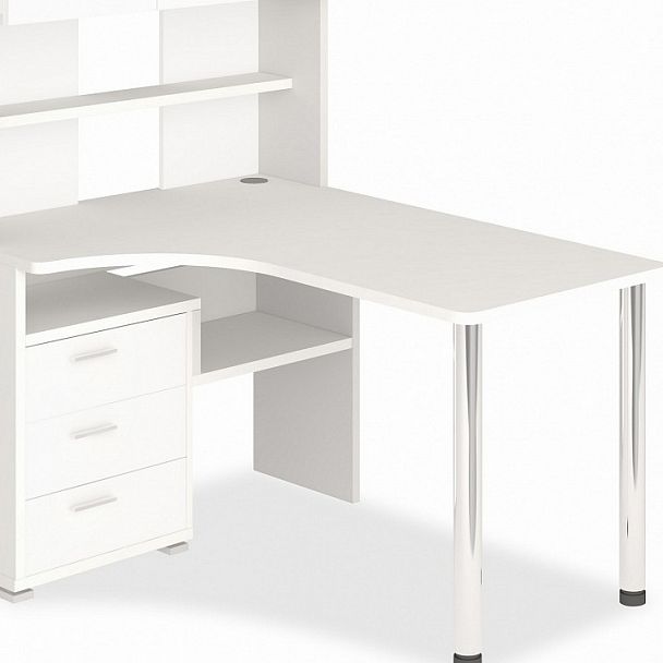 Стол компьютерный Домино СР-133 Белый левый - Вид 2