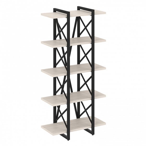 Стеллаж на опорах "Loft" VR.L-MST.O-5.4V денвер светлый/черный - Вид 1