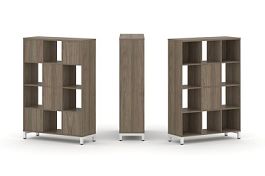 Стайл Проджект Набор стеллажа 1 сторон., 4 яр. SN.NS-431 Вяз Благородный/Металл Белый 1121*400*1615 - Фото предпросмотра