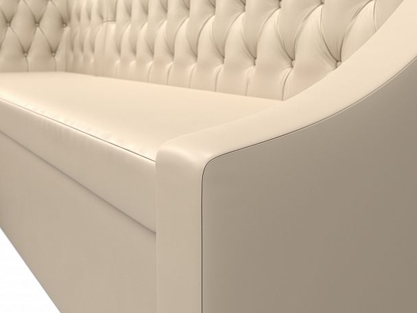 Кухонный угловой диван Мерлин левый (полностью экокожа бежевая) - Вид 4