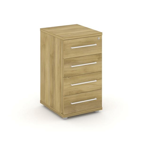 Rift Тумба приставная RF.TPR-001 Дуб Винченцо/Металл Белый 416*460*747 - Вид 1