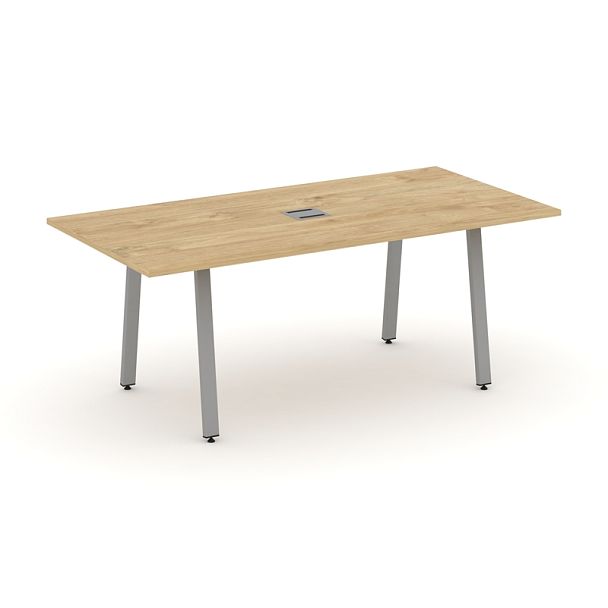 Style Project Direct Direct Стол переговорный SN-6A.SPRG-198 Тиквуд Светлый/Металл Серый 1980*980*750 - Вид 1
