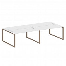 Рабочая станция "Metal System" БО.СМ-4.4 белый/мокко - Фото предпросмотра