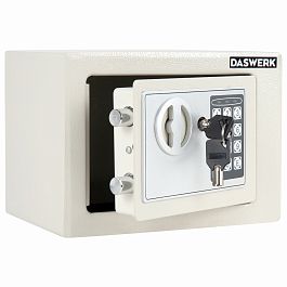 Сейф мебельный DASWERK SC-170EL (170х230х170 мм), электронный замок, бежевый, 291340 - Фото предпросмотра