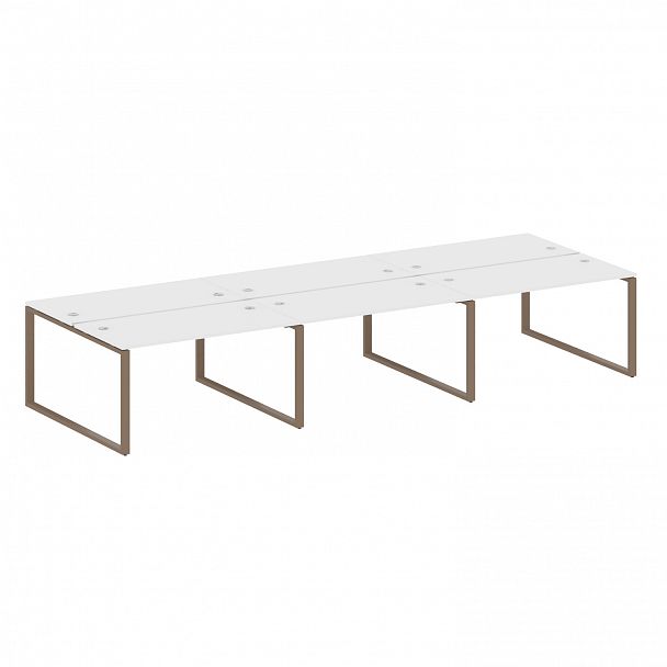 Рабочая станция "Metal System" БО.СМ-6.3 белый/мокко - Вид 1