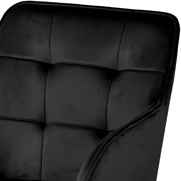 Полубарное поворотное кресло Мони К, черный H75/белый - Вид 7