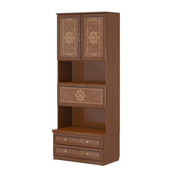 Шкаф "Версаль"  ПК-ВР-ШК2О229Х90/35-В1-198 орех орвието - Вид 1