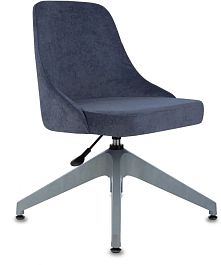 Кресло Бюрократ CH-340GLZ синий Light-27 крестов.4-луч. пластик пластик серый - Фото предпросмотра