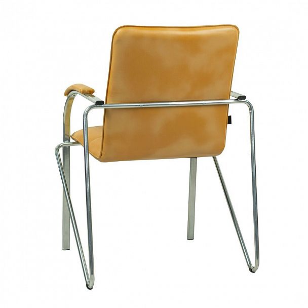 Стул Самба, оранжевый, каркас хром - Вид 3