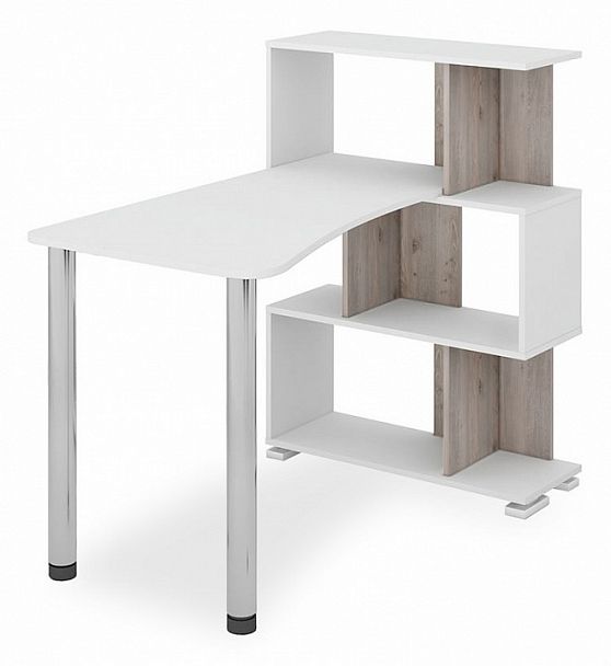 Стол компьютерный Домино нельсон СЛ-5-3СТ-2 Белый/Нельсон - Вид 1