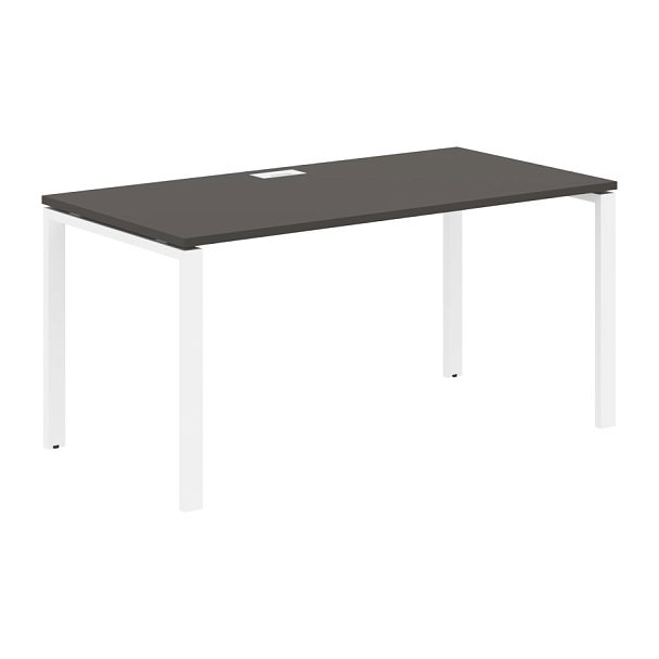 Стол прямой EUST 1580 Мокко/Белый 1560х800х750 EDIS - Вид 1