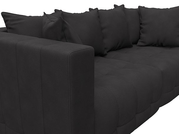 Диван прямой Лига-052 НПБ Замша коричневый - Вид 4