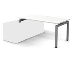 EUROPE/ЕВРОПА RE033-158х80 Стол для опорной тумбы 1580x800x750 Белый - Фото предпросмотра