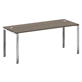 Metal System Direct Стол рабочий руководителя на П-обр. м/к БП.СРР-5.7 Вяз/Нерж. сталь 1800*720*750 - Фото предпросмотра