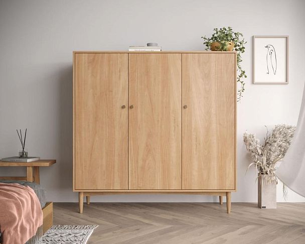 Шкаф трехстворчатый низкий Bubble Solid арт BBL04S - Вид 2