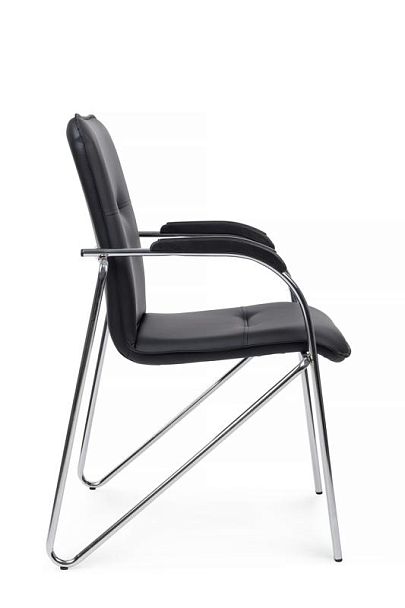 Стул Самба с пластиковыми подлокотниками SMB-03H Хром гальв. Черный - Вид 2