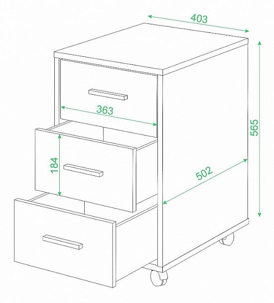 Тумбочка Живой дизайн ТС-1 Карамель - Вид 3