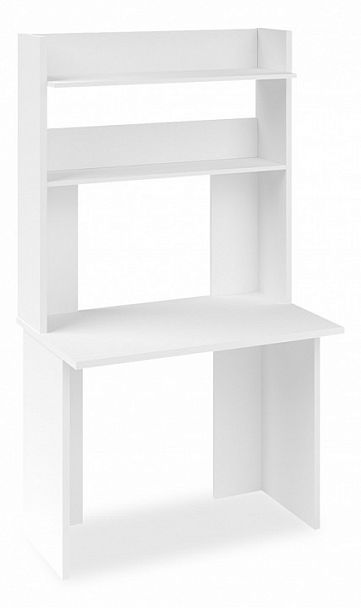 Стол компьютерный Домино Lite СКЛ-Прям100(без тумбы)+НКЛХ-100 Белый - Вид 1