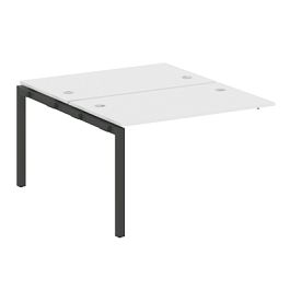 Metal System Quattro Р. ст. криволинейная на П-образном м/к 50БП.РАС-СА-2.2 Белый/Антрацит металл 1400*1835*750 - Фото предпросмотра