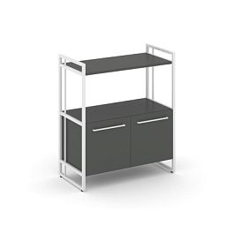 Rift Шкаф 2 ниши широкий RF.SS-22 Антрацит/Металл Белый 798*396*924 - Фото предпросмотра