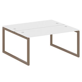 Metal System Quattro Р. ст. на О-образном м/к 50БО.РАС-СП-2.4 Белый/Мокко металл 1600*1475*750 - Фото предпросмотра