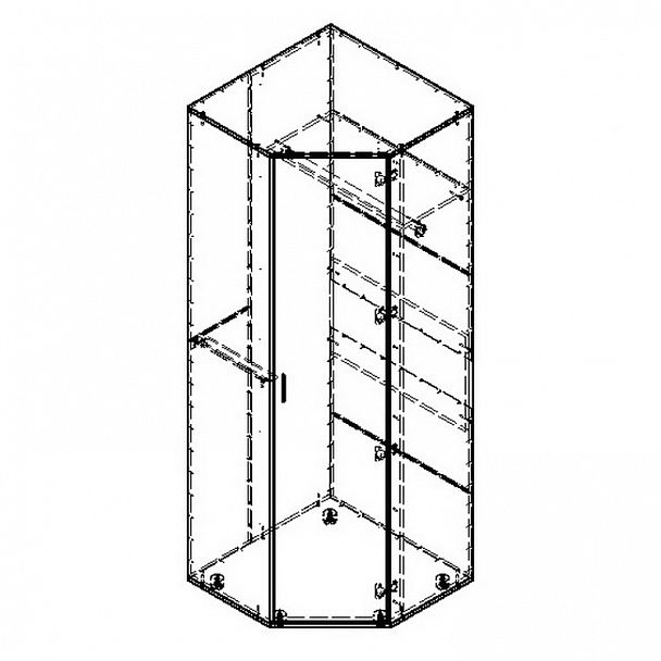Угловой шкаф "Дельта-1" - Вид 4