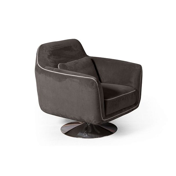 Кресло Marco, искусственная замша Breeze taupe - Вид 3