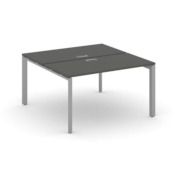 Style Project Next Рабочая станция двухсторонняя SN-59P.DRS-001 Антрацит/Металл Серый/Серебро Заглушка 980*1232*750 - Вид 1